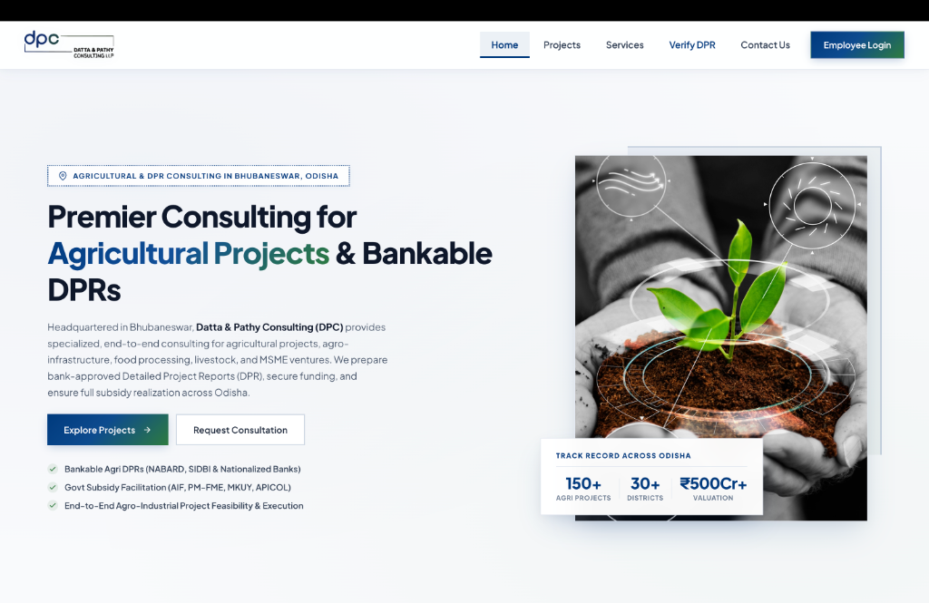 Datta & Pathy Consulting Production CRM Platform